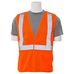 Erb 61114 Aware Wear S320 Type R, Class 2, Mesh Break-Away Safety Vest, Orange, 3X-Large