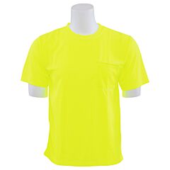 Erb 64021 Aware Wear 9006 Non-Ansi Birdseye Mesh Short Sleeve T-Shirt, Yellow, 2X-Large