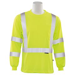 Erb 61073 Aware Wear 9503Ifr Type R, Class 3, Inherent Flame Resistant Long Sleeve T-Shirt, Yellow, 2X-Large
