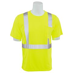Erb 14115 Aware Wear 9601S Type R, Class 2, Jersey Knit Short Sleeve T-Shirt, Yellow, 3X-Large