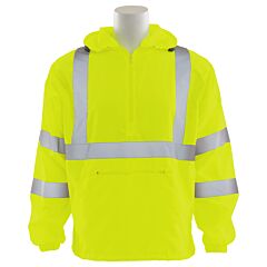 Erb 61755 Aware Wear W450 Type R, Class 3, Pullover Hoodie Windbreaker, Yellow, Medium
