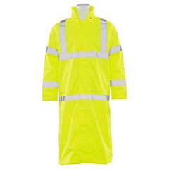 Erb 62029 Aware Wear S163 Type R, Class 3, Long Rain Coat, Yellow, Large