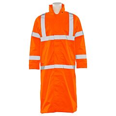 Erb 62039 Aware Wear S163 Type R, Class 3, Long Rain Coat, Orange, 3X-Large