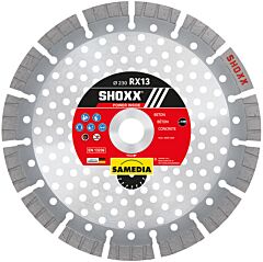 Samedia 510622 Diamond Saw Blade Shoxx Rx13 Concrete, 12" Diameter With 1" Arbor
