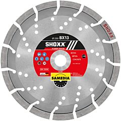 Samedia 510763 Diamond Saw Blade Shoxx Bx13 Concrete, 12" Diameter With 1" Arbor