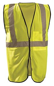 Occunomix Eco-Gc Value Vest W/Hook & Loop, Polyester Mesh, Class 2