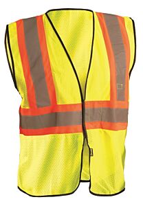 Occunomix Eco-Gc2T Value 2 Tone Vest W/Hook & Loop, Type R, Class 2