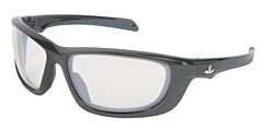 Mcr Safety Ud119 Ud1 Safety Glasses Gunmetal Frame, I/O Clear Mirror Lens