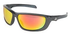 Mcr Safety Ud11R Swagger Ud1 Safety Glasses Gunmetal Frame, Fire Mirror Lens
