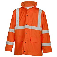 Kishigo Rw111 Rainwear Set, Economy Jacket/Pant, Orange, Class 3