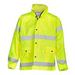Kishigo 9665J Storm Stopper Rainwear Jacket, Lime, Class 3