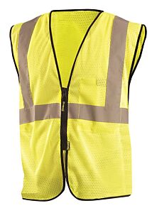 Occunomix Eco-Gcz Class 2 High Visibility Value Mesh Standard Zipper Safety Vest