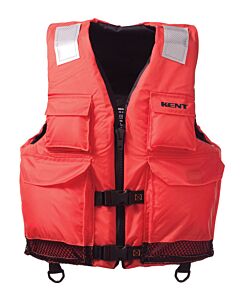Kent 150200-200-050-23 Elite Dual-Sized Commercial Life Vest, Type Iii Life Jacket, Orange, Large/X-Large