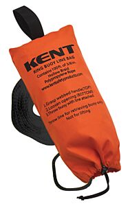 Kent 152500-200-999-17 Ring Buoy Line Bag, Black, 100'