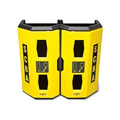 Allegro 4325 High‐Viz Heavy Duty Dual Scba Wall Case, Yellow