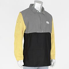 Ironcat 8052/5Xl Fr Cotton Apron With Black Anodized Snaps, Size 5X-Large