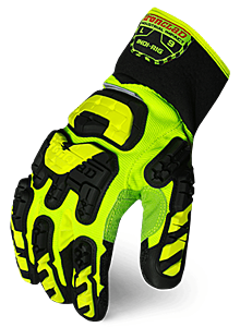 Ironclad Indi-Rig-04-L Industrial Impact Rigger Large Gloves Black/Lime