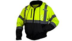 Pyramex Rj31 Series, Class 3 Winter Jacket With Removable Fleece Liner, Lime