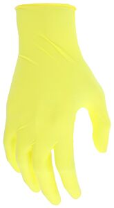 Mcr Safety 60035Yl Nitrishield Gloves, Economy, 3.5 Mil, Industrial/Food Grade, Powder Free, Yellow, Size Large