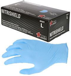 Mcr Safety 6001Xxl Nitrishield Gloves, Economy, 4 Mil, Industrial/Food Grade, Powder Free, Size 2X-Large