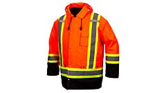 Pyramex Rc7P35 Series Parkas 7-In-1, Ansi Class 3, Orange