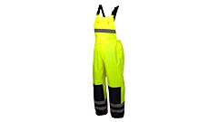 Pyramex Rrwb31 Premium Hi-Vis Rainwear Bibs Ansi Class E, Lime