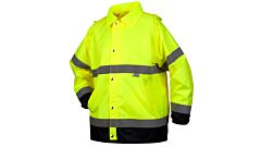 Pyramex Rrwj31 Premium Hi-Vis Rainwear Jacket, Ansi Class 3, Lime