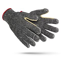 Worldwide Protective Products Matpbk40Gypl-Oert-Xl Gloves, Ata Cotton Heavy Weight, Reinforced Thumb 7G, Black, Size X-Large