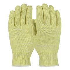 Worldwide Protective Products Matatw40Pl-Oert-S Gloves, Ata Aramid/Cot Plate Reinforced Thumb 7G, Yellow, Size Small