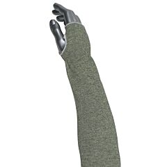 Worldwide Protective Products Msataha13-18T Arm Sleeve, Ata Hideaway 13G Thumb Hole, Green, Size 18