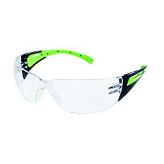 Sellstrom S71102 Safety Glasses, Indoor/Outdoor Lens, Hard Coated, Soft Nose Piece, Co-Molded Temples, Black/Green, 12 Pairs/Pack