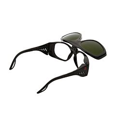 Sellstrom S72903 X35 Flip Up Safety Cutting Glasses With Polycarbonate Shade 3 Ir Flip Lens Tint, Black