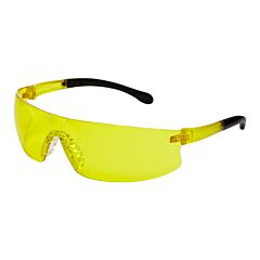 Sellstrom S73611 Safety Glasses, Amber Lens, Soft Rubberized Temple, Soft Nose Piece, 12 Pair/Pack
