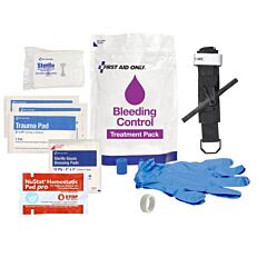 First Aid Only 91166 Bleeding Control Treatment Pack, Osha Compliant