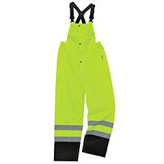 Ergodyne Glowear 8918Bk Class E Hi-Vis Rain Bibs Black Bottom