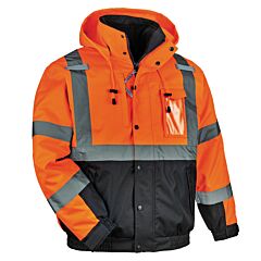 Ergodyne Glowear 8381 4-In-1 Hi-Vis Winter Bomber Jacket