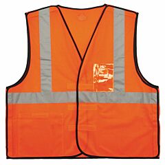 Ergodyne Glowear 8216Ba Class 2 Breakaway Mesh Safety Vest - Id Holder