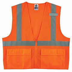 Ergodyne Glowear 8220Z Class 2 Standard Mesh Safety Vest - Zipper