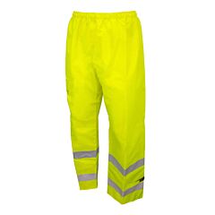 Neese 27072-10-1-Lim-M Type R Class E, Elastic Waist Trousers, Cargo Side Pocket With Velcro Flap, Plain Front Lime, Size Medium