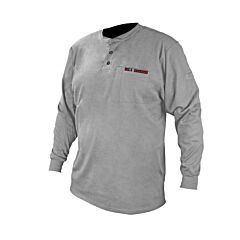 Radians Frs-002G-2X Fr Shirt 100% Cotton Jersey Knit 6.5 Oz, Arc Rating 8.9, Cat 2, Nfpa 70E, Nfpa 2112 Gray, Size 2X-Large