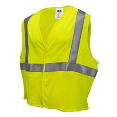 Radians Sv97-M2Vgmfr-5X Safety Vest Astm F1506 Modacrylic Fr, Hook & Loop Closure, 3M Scotchlite Fr Tape 8935, Arc Rating 5.1 Cal, Type R Class 2 Green Mesh Fr, Size 5X-Large