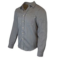 Neese Vdh5Vshgry-L Shirt Nfpa 2112 / Ul Dual Certified Fr, 5.5 Oz Dh Material, Lightweight And Breathable, Button Front, Modacrylic Mesh Vented Back Gray, Size Large