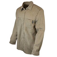 Neese Vdh5Vshkak-L Shirt Nfpa 2112 / Ul Dual Certified Fr, 5.5 Oz Dh Material, Lightweight And Breathable, Button Front, Modacrylic Mesh Vented Back Khaki, Size Large