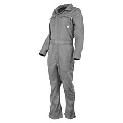 Neese Vu7Lcagy-3X Coveralls 7 Oz Fr Westex Ultra-Soft Fabric, Category 2 Gray, Size 3X-Large