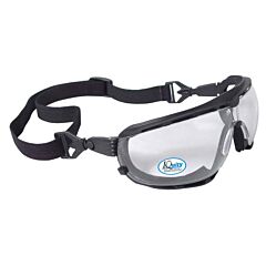 Radians Dg1-13 Safety Glasses Iquity Anti-Fog Technology, Abrasion & Chemical Resistant, Water Washable, Foam Lined, Adjustable Elastic Strap, Ansi Z87.1 Compliant Clear Iquity Anti-Fog Lens