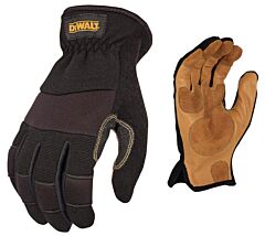 Radians Dpg212M Hybrid Performance Gloves, With Leather Palm, Palm Patches, Slip On Cuff, Reinforced Fingers, Size Medium