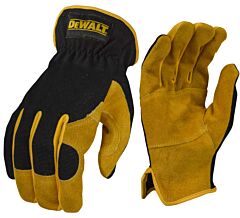 Dewalt Dpg216Xl Leather Gloves Split Cowhide Leather Palm, Breathable Spandex Back, Size X-Large