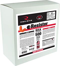 Radians Fp70-B500 Resistor® Foam Earplug 500 Pair Dispenser Refill Uncorded, Bulk Box Of 500 Pair