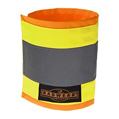Radians Sa010X-Ng-Univ 16" Long Hi-Viz Safety Arm Band, 2" Silver Reflective Tape, Universal Fit Adjustable Armband W/ Velcro Closure, Green