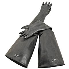 Guardian 8B1532/10H Butyl Glovebox Gloves 32" Long, 15 Mil, 8" Cuff/Port, Size 10.5